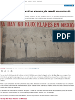 El día que llegó el Ku Klux Klan a México