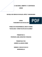 Sociología y Crisis Política en Colombia