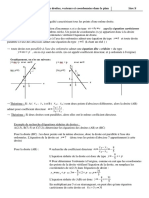 Fiche Methode Equations de Droites Et Coordonnees PDF