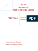 Determinación cuantitativa de ácidos débiles y fuertes mediante conductimetría