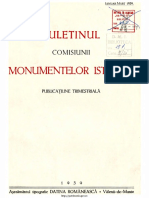 Buletinul Comisiunii Monumentelor Istorice 1939 Anul XXXII