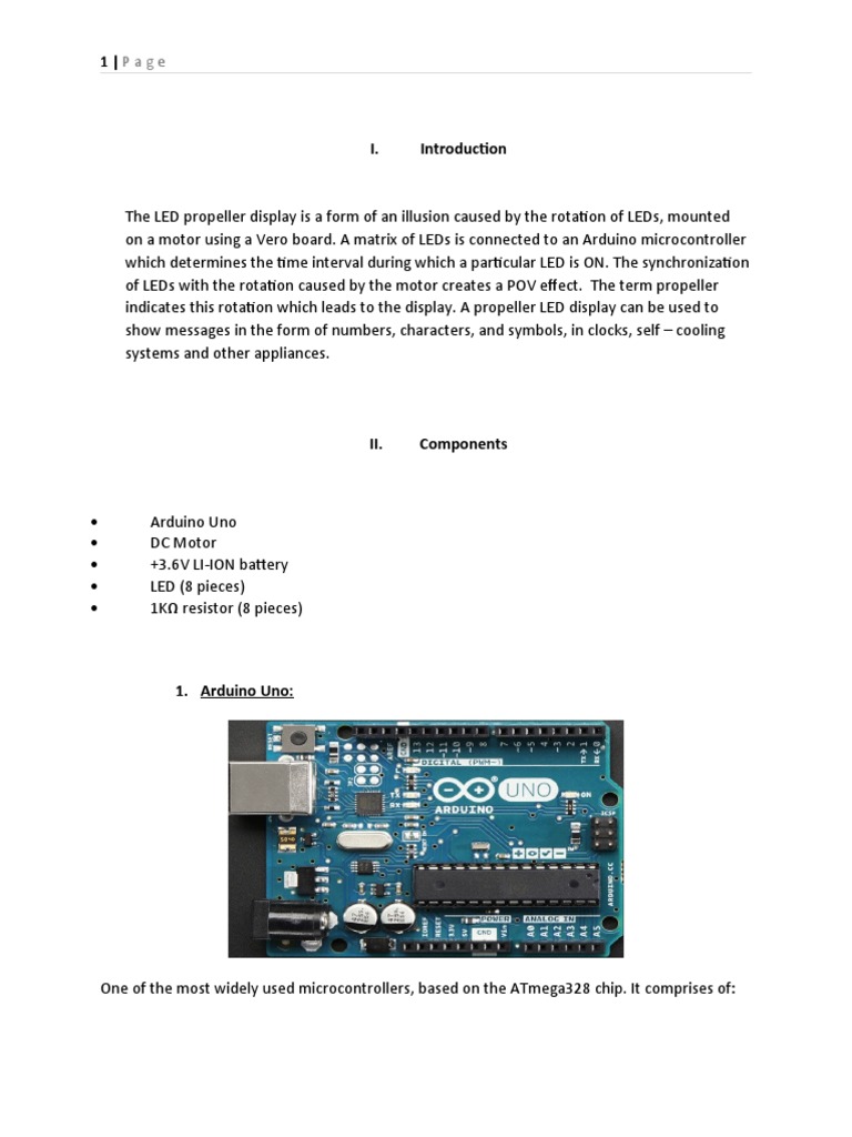 Arduino Propeller LED Display | PDF | Light Emitting Diode | Arduino