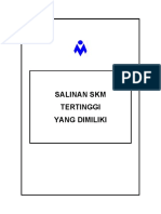 5.1. Salinan SKM Tertinggi Yang Dimiliki