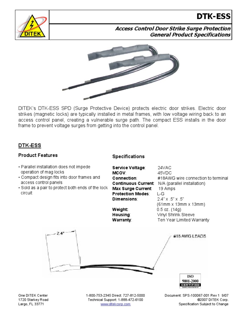 ESS Datasheet | PDF