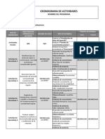 Cronograma Curso Contabilidad en Organización