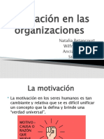 Motivación en Las Organizaciones