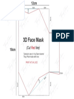 3D Face Mask Pattern For FREE PDF