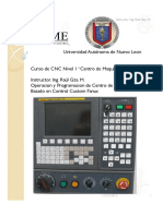 Curso de CNC NIvel 1 Centro de Maquinado FIME PDF