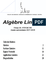 Cours Algèbre Linéaire S2 Slide