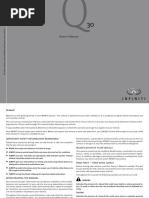 Infiniti Q30 Owners Manual PDF