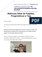 Melhor Site de Prognóstico, Tips e Palpites de Apostas (Melhores Tipsters Do Brasil)