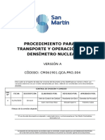 200513-SM-CM061901.QCA - PRO.004 Transporte y Operación Del Densímetro Nuclear PDF