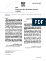 Hábitos de Vida, de Alimentación y Evaluación Nutricional en Personal Sanitario Del Hospital de Mérida