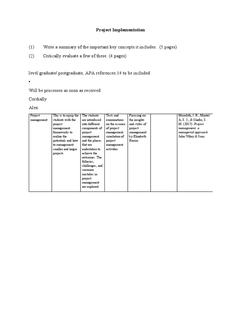 Project Management Frameworks Overview | PDF