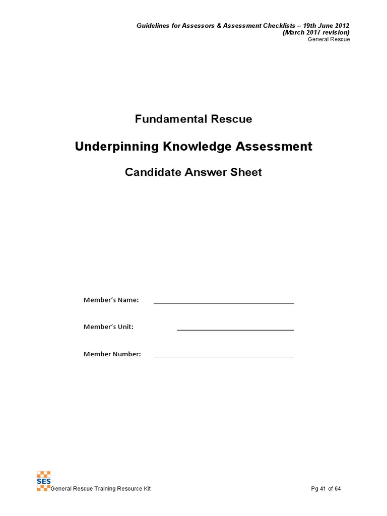 10 Fundamental Rescue Questions PDF