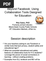 Beyond Facebook: Using Collaboration Tools Designed For Education