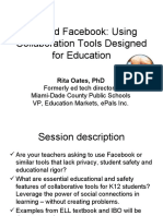 Beyond Facebook: Using Collaboration Tools Designed For Education