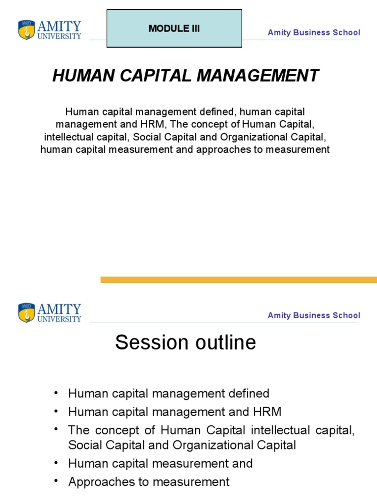 Human Capital Management Overview | PDF | Human Resource Management ...