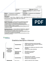 Estadística descriptiva e inferencial