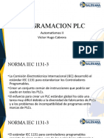 Programacion PLC: Automatismos II Víctor Hugo Cabrera