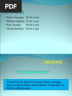 Download Sifat Koloid elektroforesis ppt 2003 by denharjo SN48718096 doc pdf