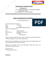 Surat Keterangan Kerja