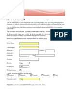 PDF Form Example: Important: Save The Completed PDF Form (Use Menu File - Save)