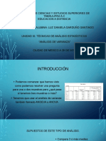 ANDEVA: Análisis de varianza para comparar 3 o más medias