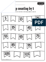 Skip Counting by 5 Worksheets PDF