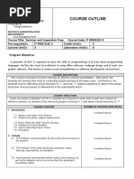 Course Outline For IT FREE ELEC 4 Seminars Field Trips