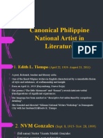 Lesson 2:: Canonical Philippine National Artist in Literature