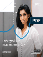 Undergraduate Programmes in Law: With Academic Direction From The Laws Consortium