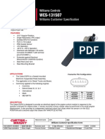 WM 540 Specification Sheet PDF