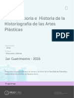 Uba - Ffyl - P - 2016 - Art - Teoría e Historia de La Historiografía de Las Artes Plásticas