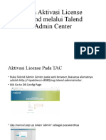 Cara Aktivasi License Talend melalui Talend Admin Center