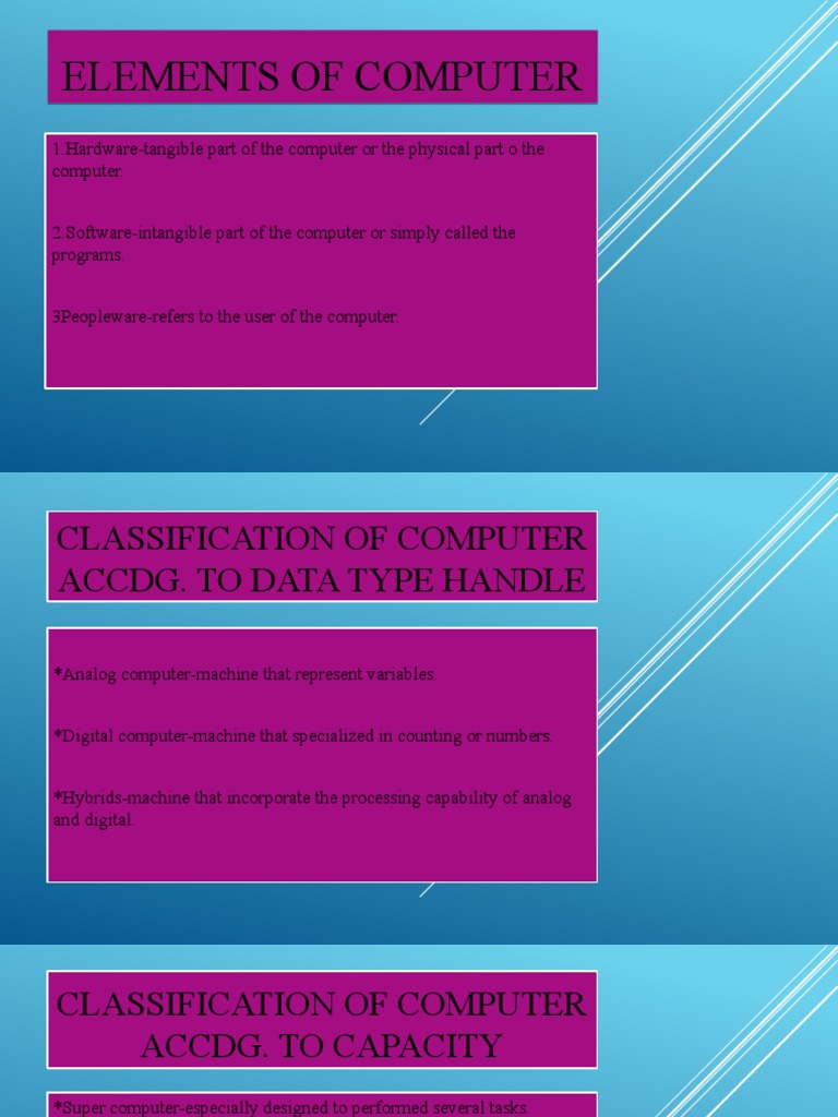 Elements of Computer PDF