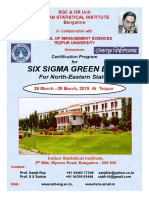 Six Sigma Green Belt: For North-Eastern States