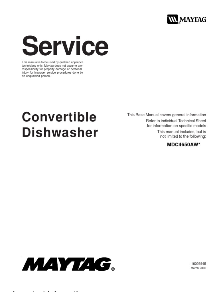 Dishwasher Repair Manual PDF Dishwasher Valve