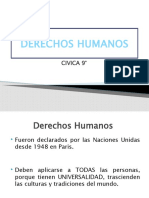 DERECHOS HUMANOS CIVICA  HISTORIA 9