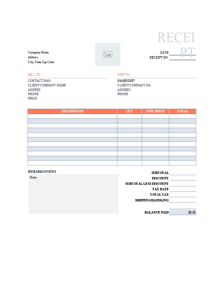 Receipt Address and Details Guide | PDF