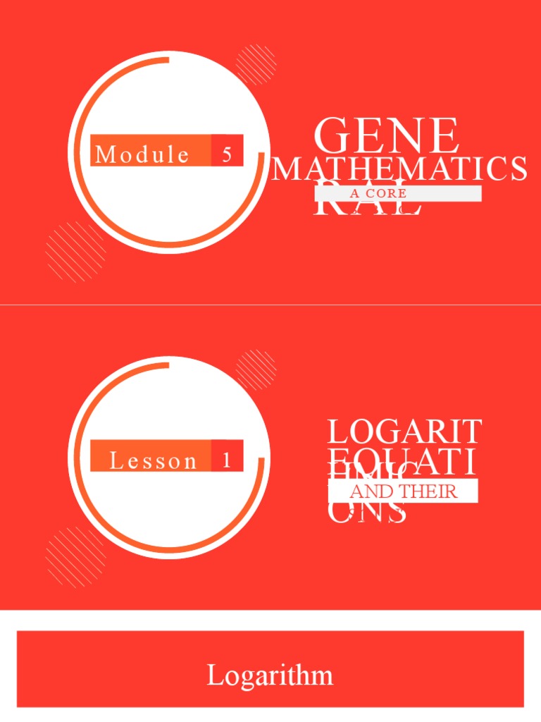 Logarithmic Equations Overview | PDF | Logarithm | Exponential Function
