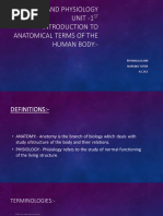 1st Year Anatomy & Physiology GNM Notes | PDF