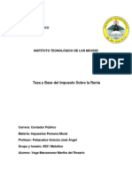 Explicación Base y Tasa ISR 