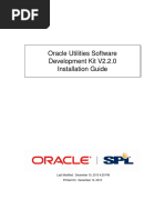 Oracle Utilities Software Development Kit V2.2.0 Installation Guide