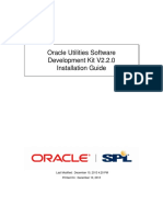 Oracle Utilities Software Development Kit V2.2.0 Installation Guide