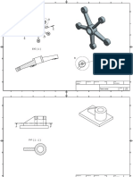 Details of a mechanical part in three views