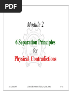 6 Separation Principles: Physical Contradictions