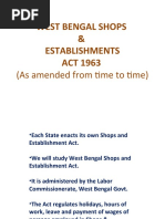 Shops and Establishment Act West Bengal-1