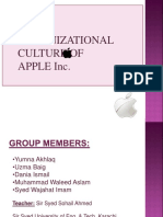 Organizational Culture of Apple Inc