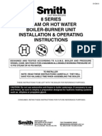 8 Series Steam or Hot Water Boiler-Burner Unit Installation & Operating Instructions